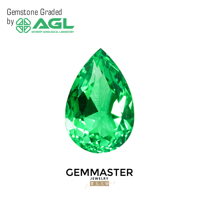Pear Lab Grown Emerald Vivid Green With AGL certificate VVS VS Emerald Stone Hydrothermal Lab Emerald Colombia Color Green Stone