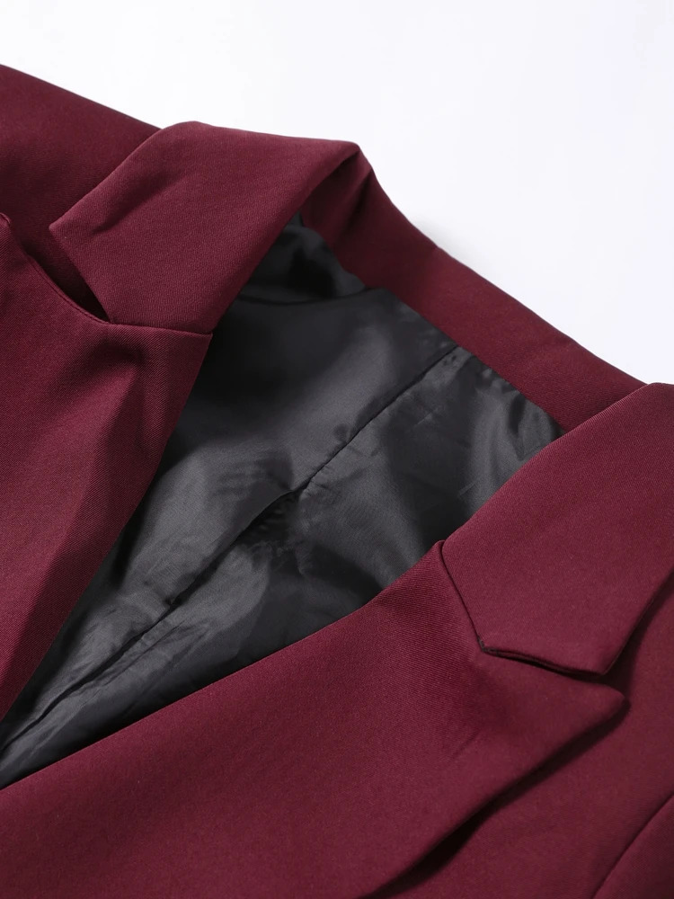 Elegant Solid Women Coat Fashion Loose Full Sleeve DoubleBreasted Female Overcoat Autumn Turndown Collar Ladies Thick Jacket 241121