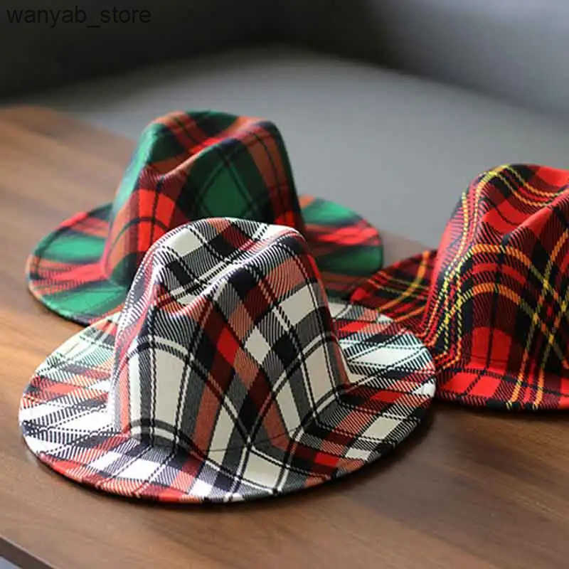 Wide Brim Hats Bucket Hats 2022 New Fedoras Hats For Men Unisex Bowler Hats Tuo-toned Leopard Belt Fashion Ladies Hat Fedoras Jazz Cap 9.5CM Brim L240