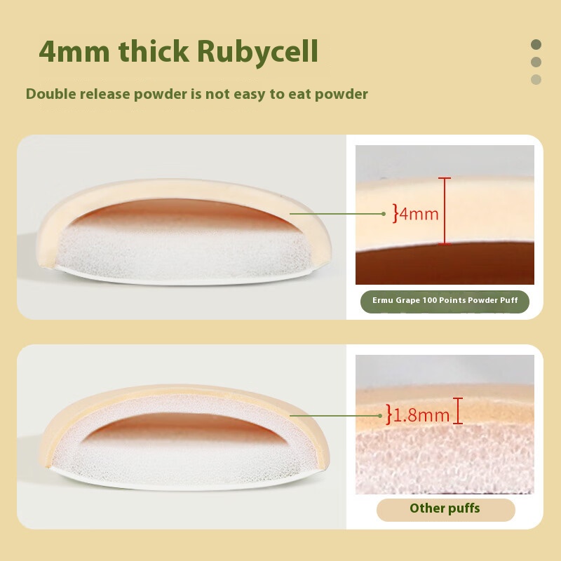 Professional Elomto AMORTALS Foundation Puff Set for Smooth Coverage