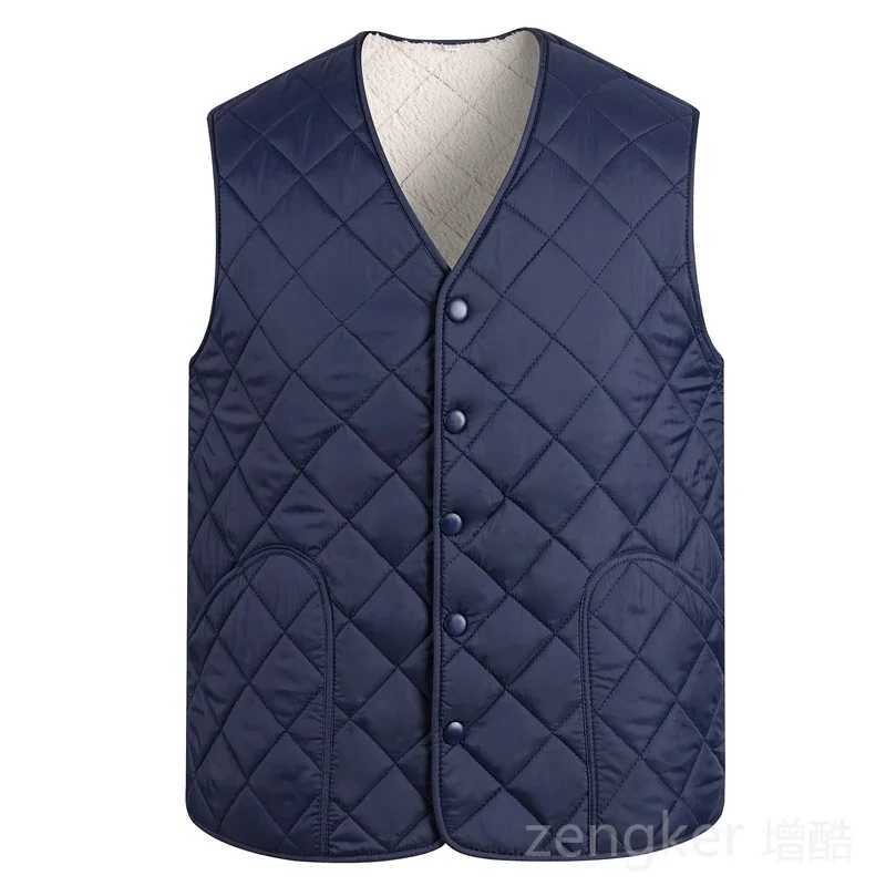 Men's Down Parkas Winter vest mens new plus velvet thickened warm fleece jacket 5XL 4XL plus size vest jacket men clothing 3XL vest for men z2411