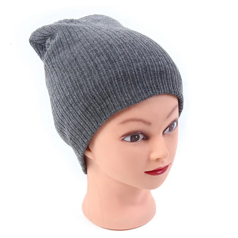 Gorro Men Womens Winter Hats Stretchy Slouch Beanie Light Weight Knit Skull Cap Black Gray Navy Ivory Royal Blue Red Dark Green 241125