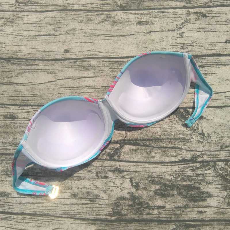 Women's Swimwear High waisted plus size chubby beauty bikini 2020 push digital printing swimsuit Brazilian womens bikini set sexy bikini H241130