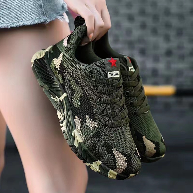 Summer new mesh sports casual camouflage military comfortable breathable wear-resistant training shoes 4544 f2f