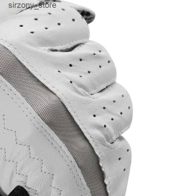 Mittens 8pcs Golf gloves Genuine Sheepskin leather Men Non-slip Sports gloves left right For Golfer Mens Golf Glove Soft Breathable J241130