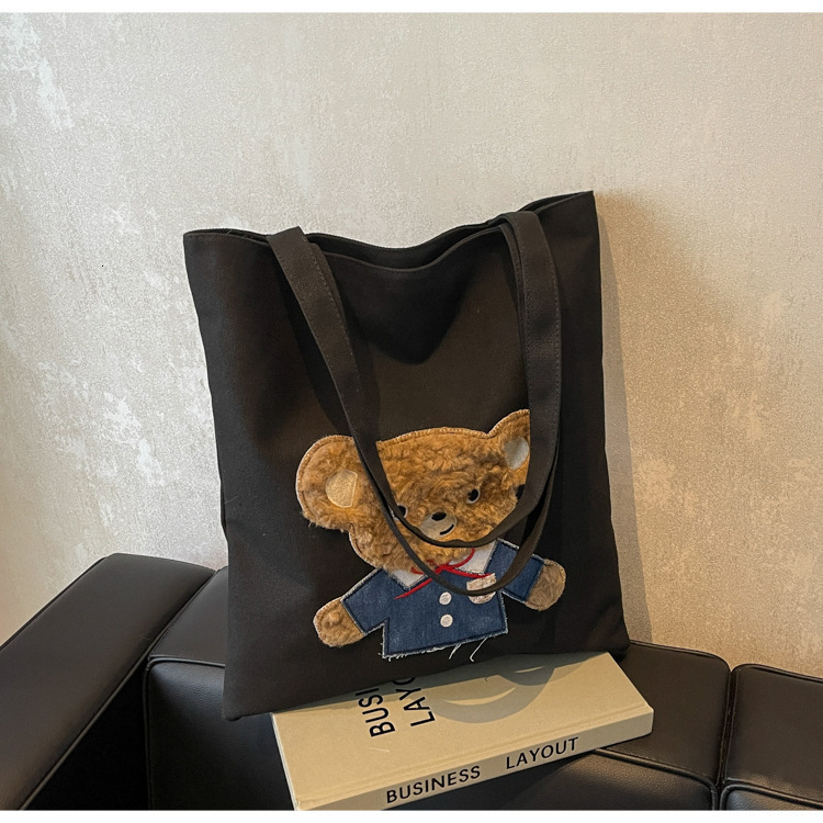 Canvas Commuting For Women, Large Capacity New Autumn And Winter Casual Shoulder Bag, College Student Class Bag Designer Bags Handbags Women