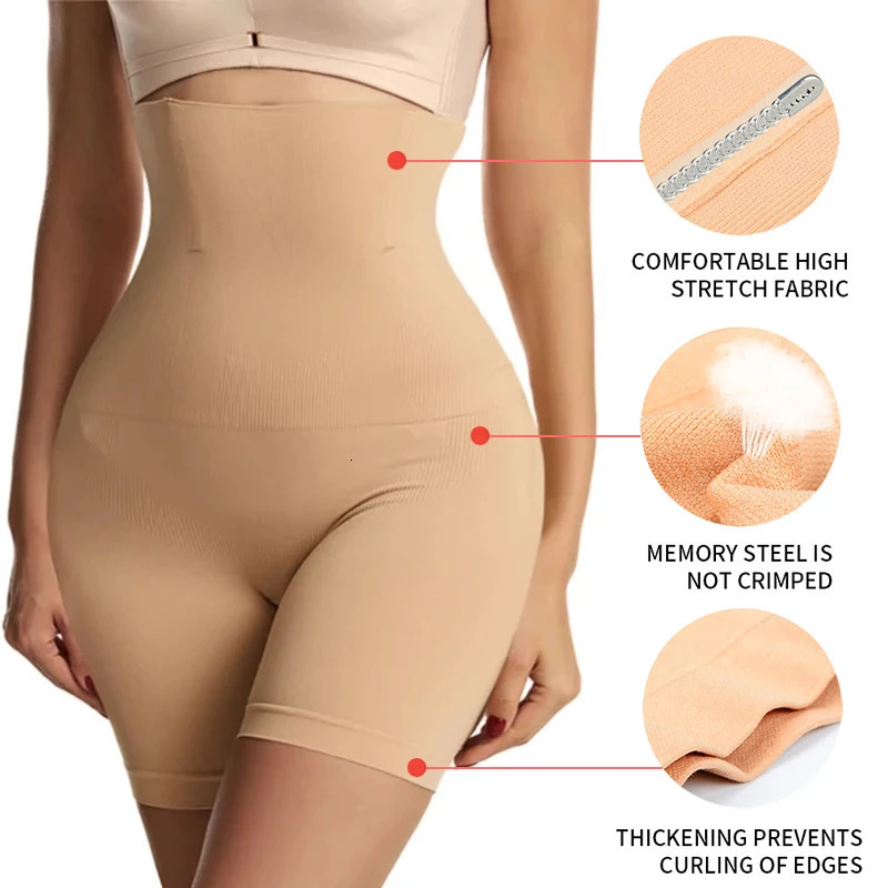 Shapewear for Women High Waist Trainer Panties Slimming Sheath Tummy Control Hip Butt Lifter Shorts Ladies Mid Thigh Body Shaper 241121