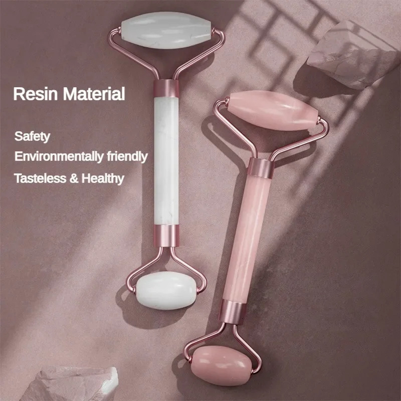 2Pcs Face Massager Roller Guasha Board Resin Scraper Wrinkle Remover Massage for Lifting Body Slim Skin Care Tools 241118