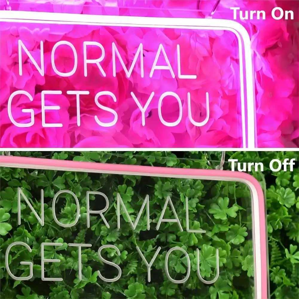 12 Colors Normal Gets You Nowhere Neon Sign Carve Led Lights For Room Decors Aesthetic Neon Light Wall Decoration Support Custom Z241130