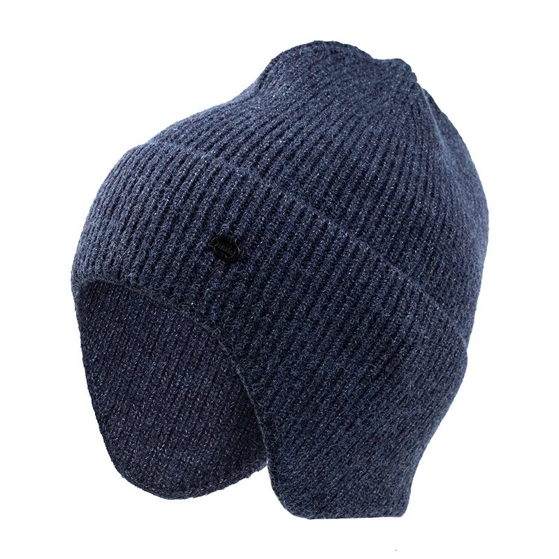 Drop High Quality Male Winter Ski Beanies Adult Hiphop Skullies Big Head Man Plus Size Knitted Hat Cap 241125