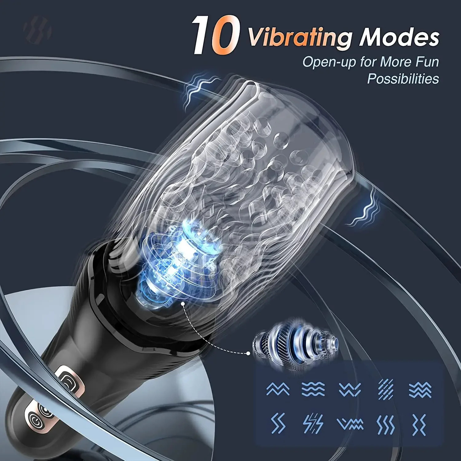 Male Masturbation Cup Telescopic Rotation Penis Stimulation Masturbator for Men Electric Vagina Blowjob Adult Sex Toy 240423