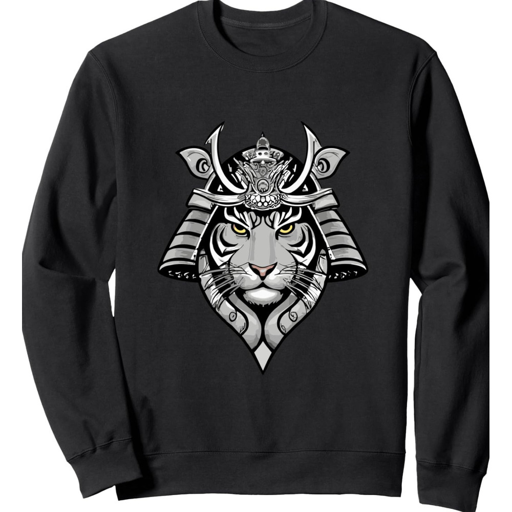 Hoodie for Mens Womens Samurai Tiger Design Sweatshirt Graphic Hoodies sweatshirt cool