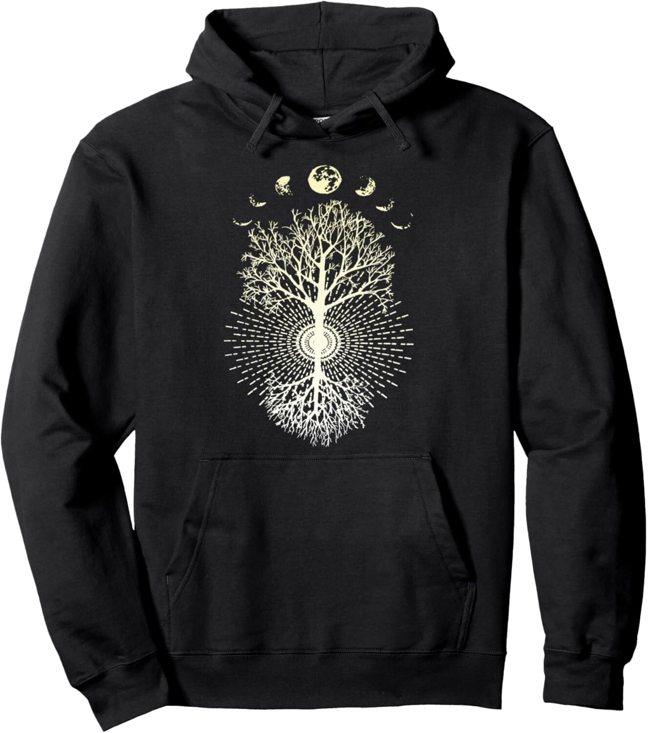 Hoodie for Mens Womens Phases of the Moon Tree of Life Pullover Hoodie Graphic Hoodies sweatshirt cool