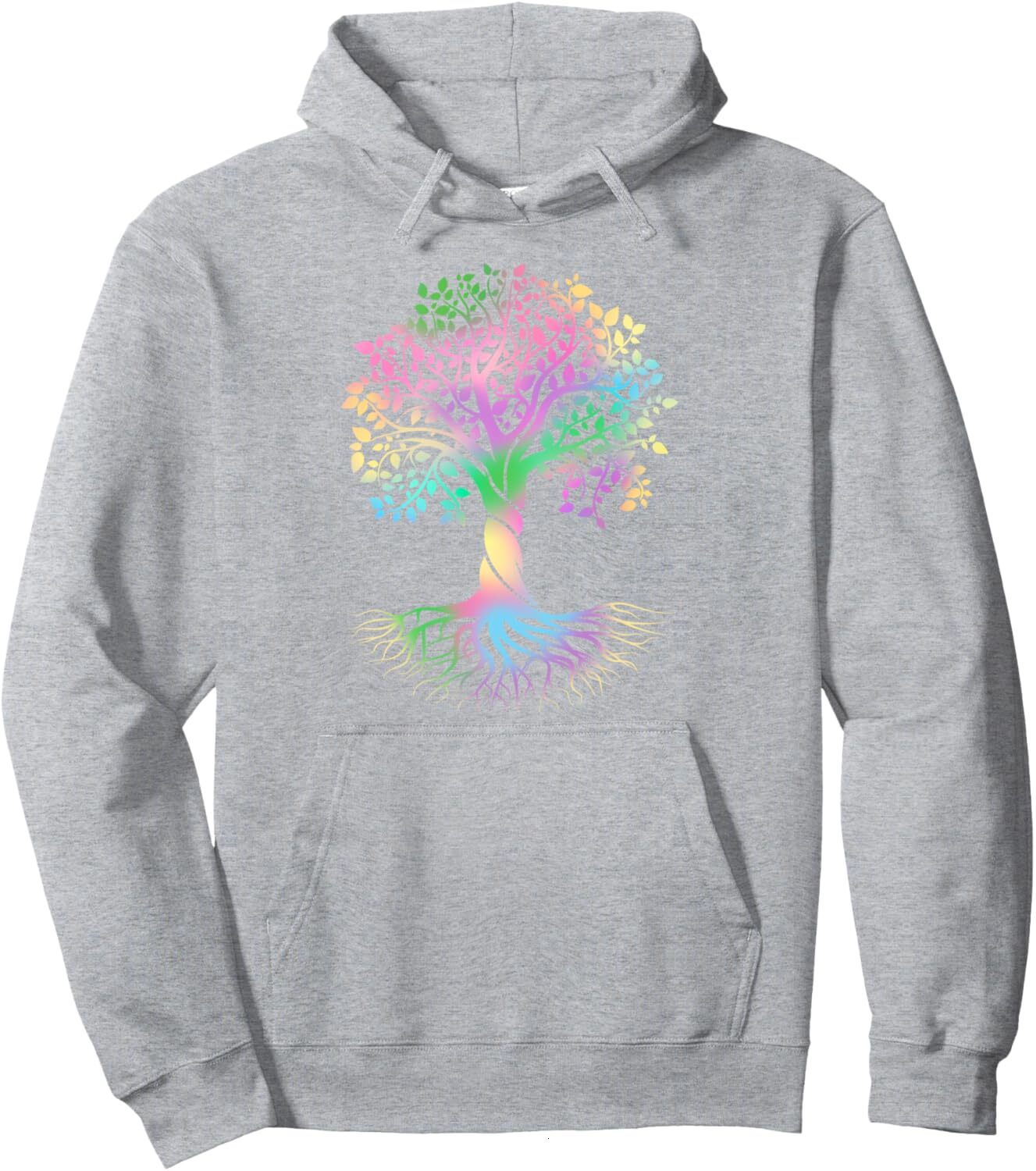 Hoodie for Mens Womens Colorful Life Is Really Good Vintage Unique Tree Art Pullover Hoodie Graphic Hoodies sweatshirt cool