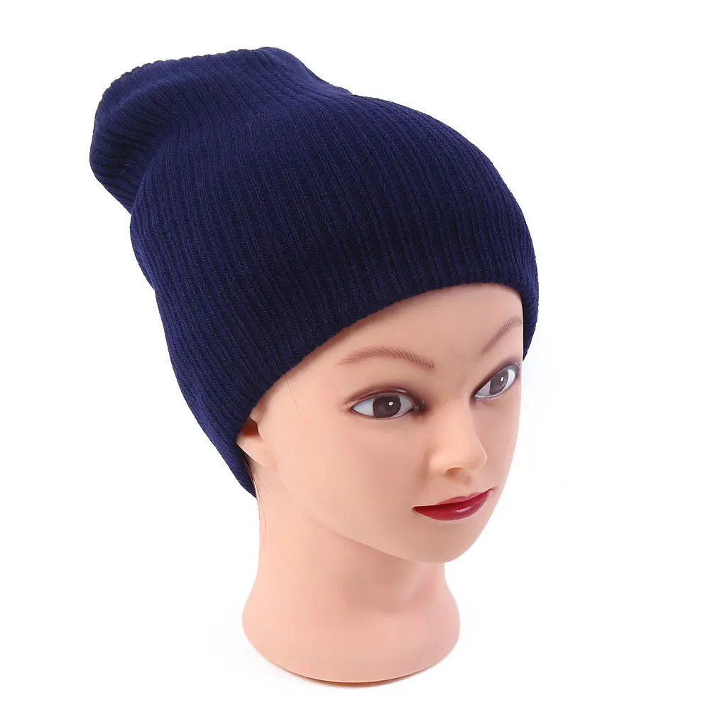 Gorro Men Womens Winter Hats Stretchy Slouch Beanie Light Weight Knit Skull Cap Black Gray Navy Ivory Royal Blue Red Dark Green 241125