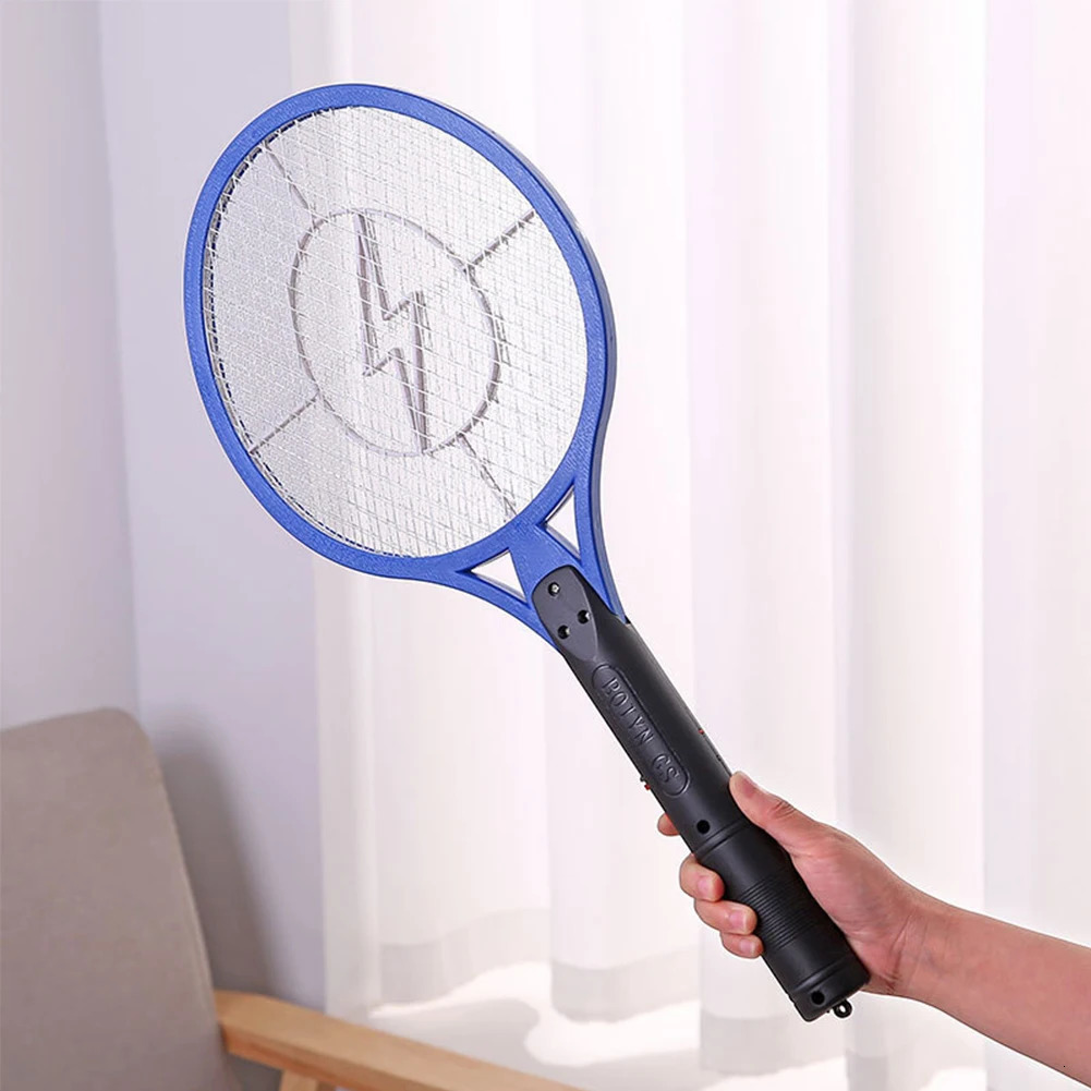 Mosquito Killer Electric Shocker Insect Wasp Trap Swat Racket Summer Fly Swatter Power By AA BatteryNot include 240415