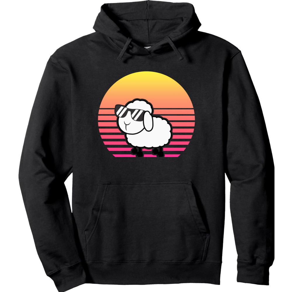 Hoodie for Mens Womens Vintage Retro Sheep, Sheep Lamb Farmer Pullover Hoodie Graphic Hoodies sweatshirt Fashionable and atmospheric cool