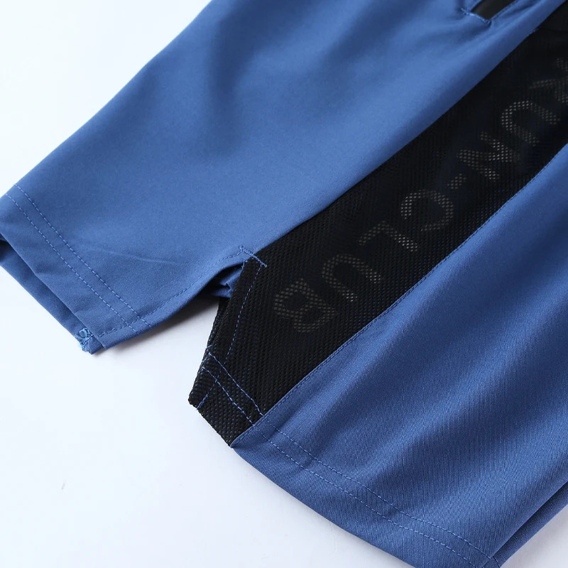 Men Run Shorts Patchwork Training Zipper Pockets Gym Sports Quick Dry Short Casual Summer Fitness 240415