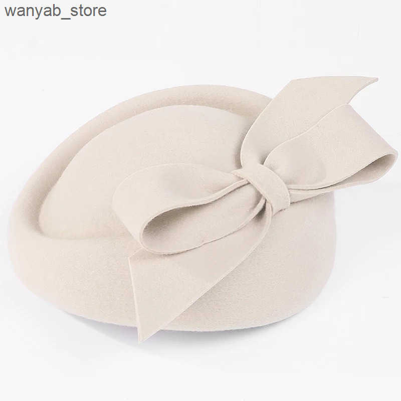 Wide Brim Hats Bucket Hats Women Church Fascinators Hats Black Vintage Wool Wedding Pillbox Tea Party Hat Fedora Felt Fedora Red For Ladies Derby Hat 