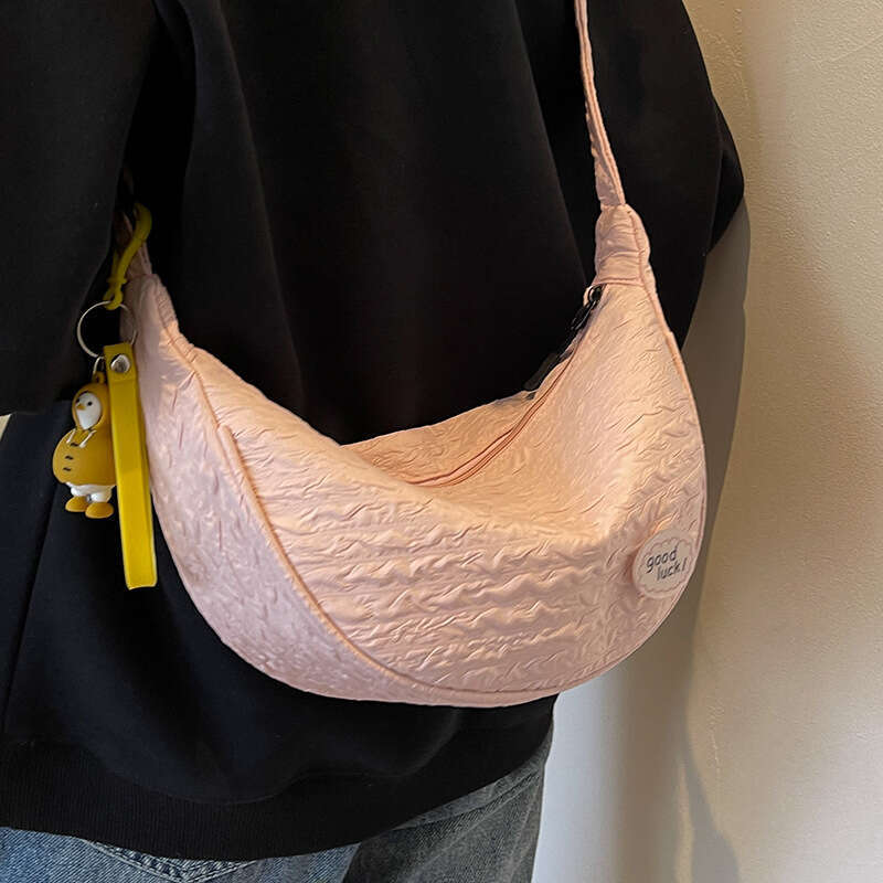 Cute And Versatile Niche Canvas Small Bag For Women, New Women's Korean Version Crossbody Single Shoulder Dumpg Bag, Fashionable Quality Classic