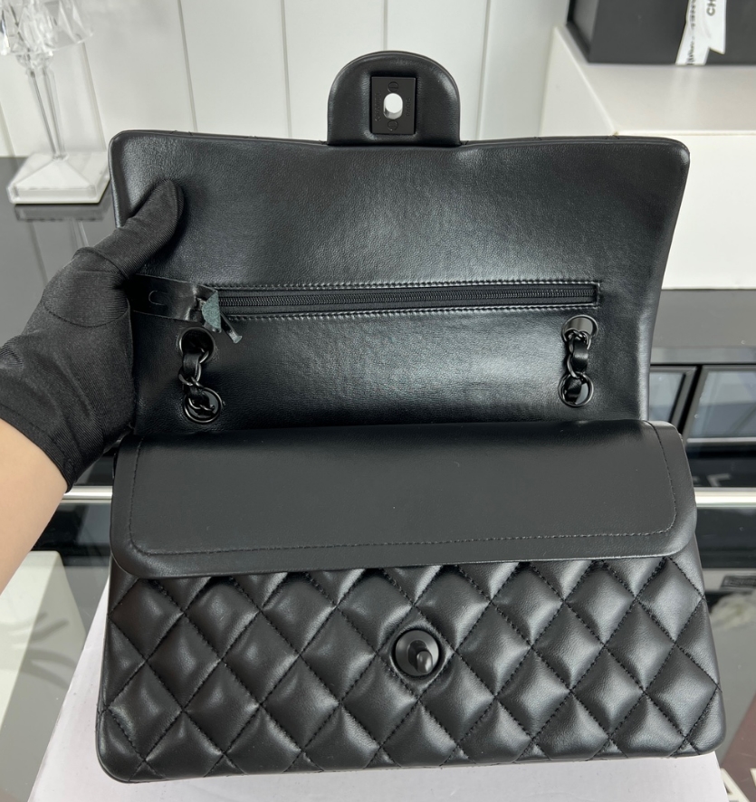 10A Designer bag Mirror quality Jumbo Double Flap Bag 23cm 25CM 30cm Real Leather Caviar Lambskin Classic All Black Purse Quilted Handbag Shoulde With Box cc