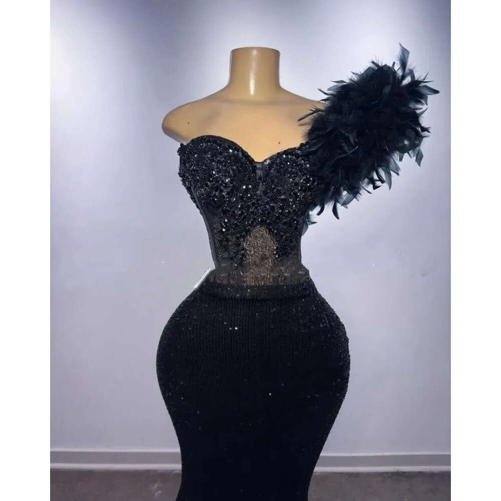 Dresses Sequin Prom Sparkle Sweetheart Mermaid Party Dress For Black Girls Backless African Women Vestidos De Gala