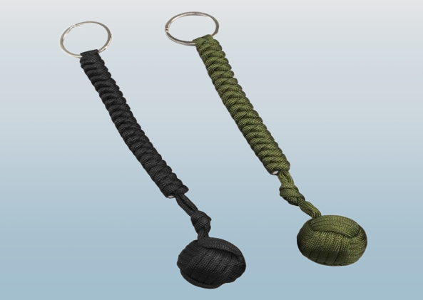 Outdoor Steel Ball Security Protection Bearing Self Defense Rope Lanyard Survival Tool Key Chain Multifunctional Keychain Bracelet