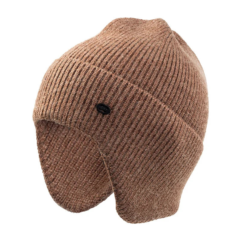 Drop High Quality Male Winter Ski Beanies Adult Hiphop Skullies Big Head Man Plus Size Knitted Hat Cap 241125