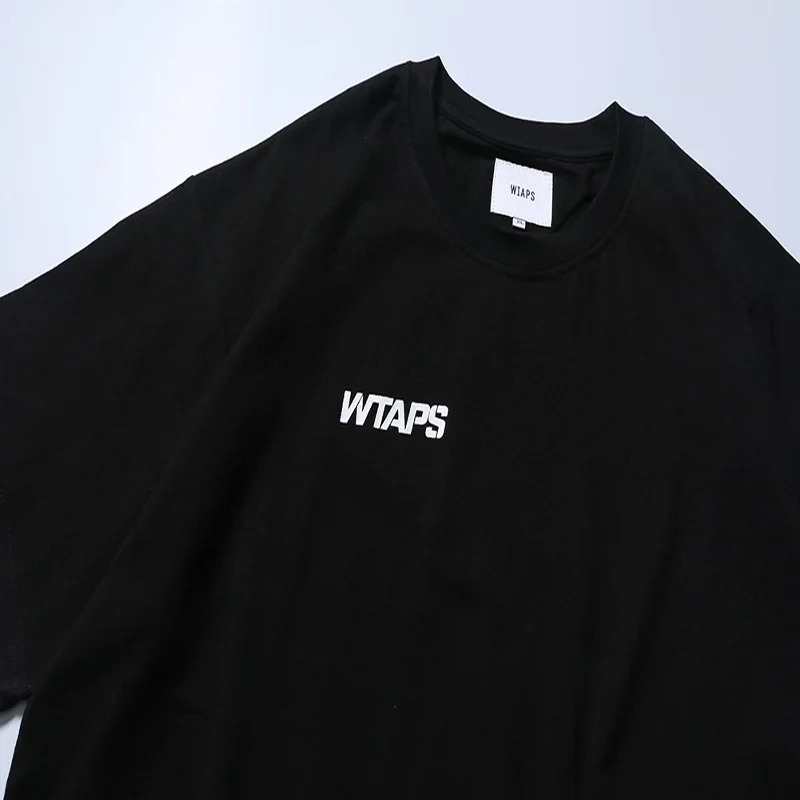 Back Print WTAPS Print T Shirt Men Women High Quality Oversize Short Sleeve T shirt Tops Tee 240428