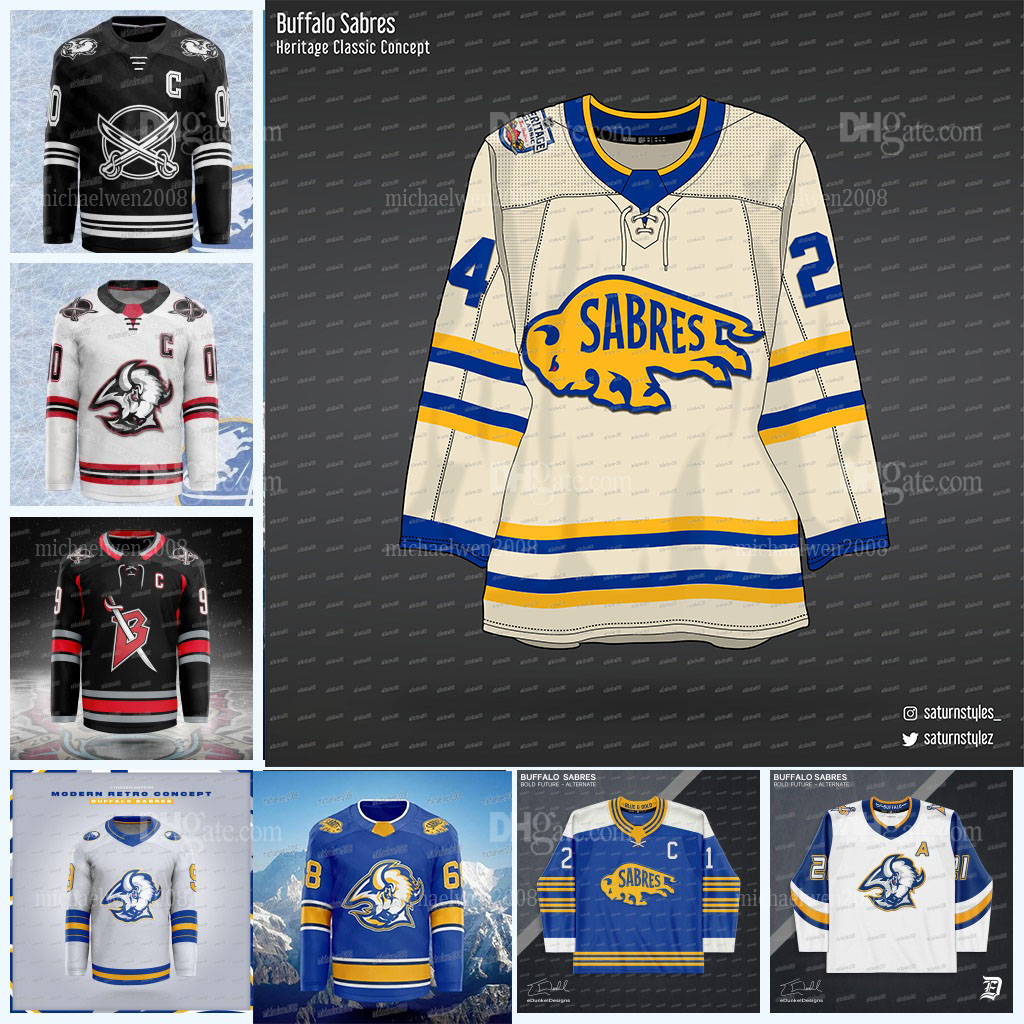 Sabres 72 Tage Thompson 2024-25 Concept Hockey Jersey Zach Benson Alex Tuch Devon Levi Luukkonen Jack Quinn JJ Peterka Greenway Peyton Krebs Jersey CUSTOM