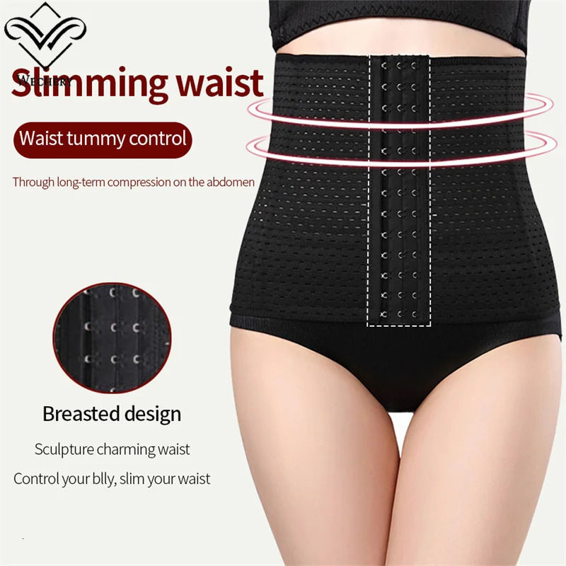 Original Colombian Girdles For Women Mesh Waist Trainer Bustier Belly Shaping Cincher Tummy Reductive Shapewear 241121