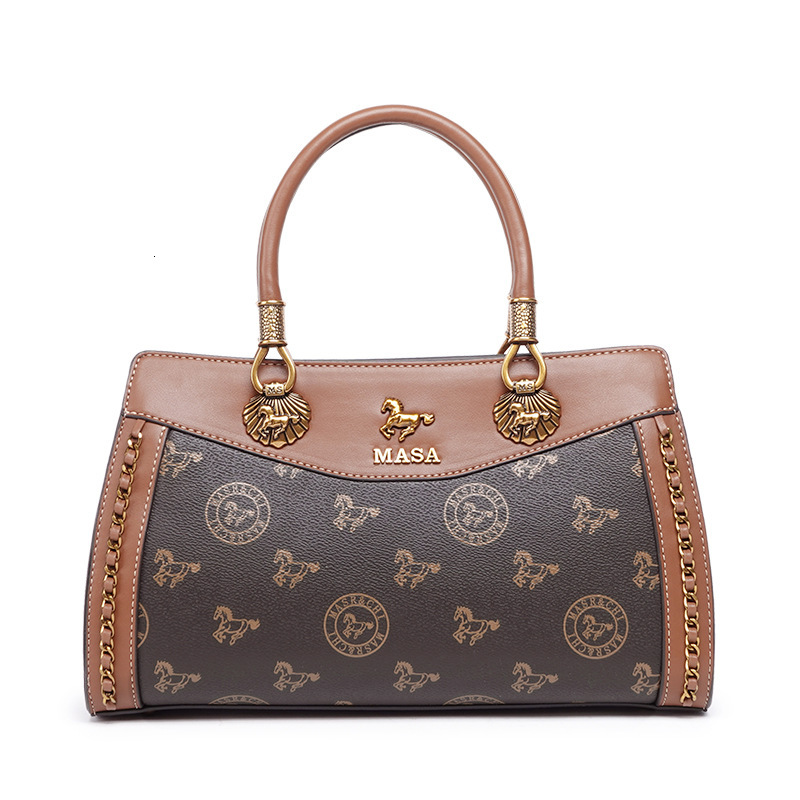 Old Flower Tote Versatile Commuter Middle Aged Handheld Cross Single Shoulder Bag Female Large Capacity Fashion