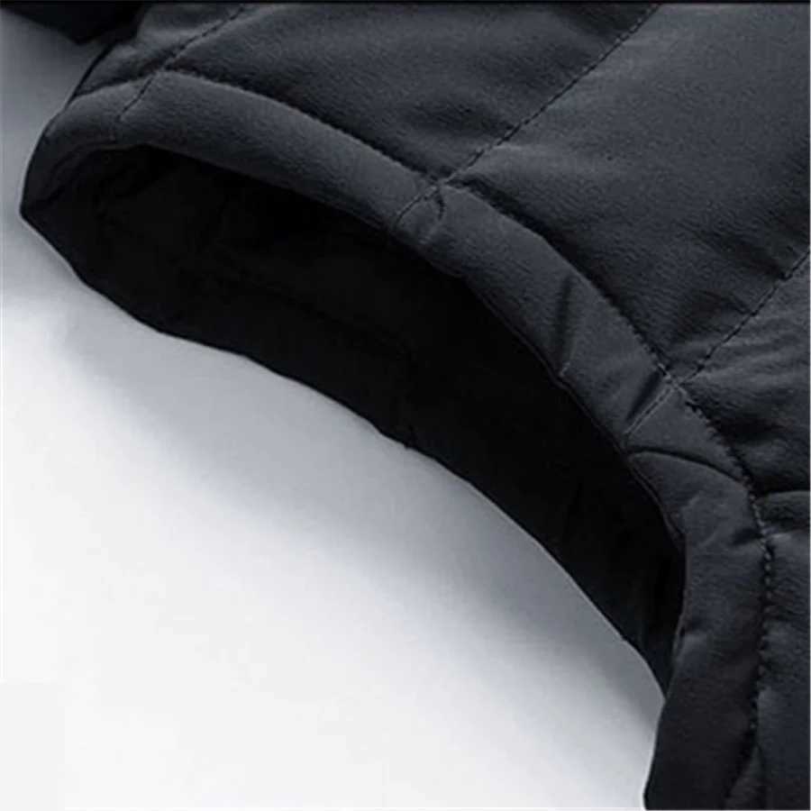 Men's Down Parkas 2024 Winter Mens Vest Sleeveless Hooded Jacket Casual Warm Coat Male Cotton Padded Men Waistcoat Clothing Oversize 6XL z241129