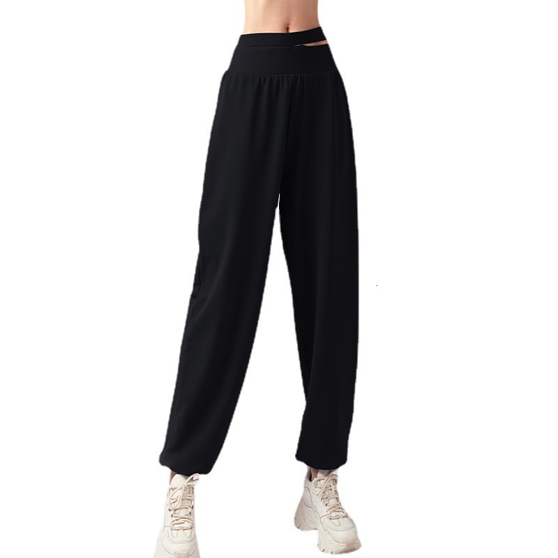 New Loose Yoga Hollow Double Waist For Sports, Fitness, Running, Exercise, Covering Meat And Showing Weight Pants