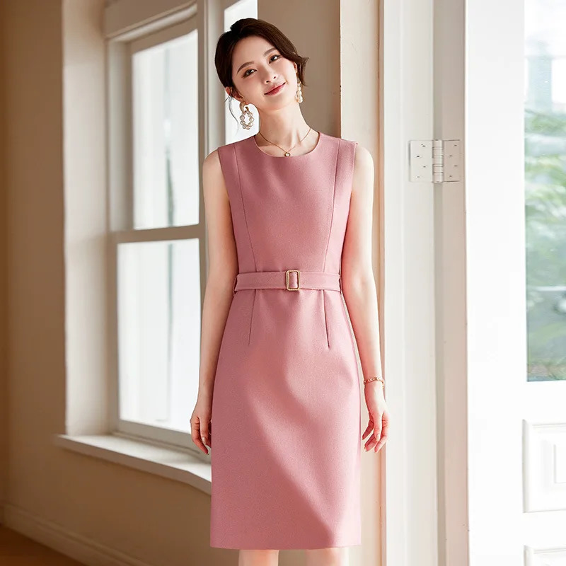Autumn Winter Women Fashion Suits Apricot Pink Office Lady Long Sleeve Blazers Short Coat And Knee Length Dress Two Piece Sets 241129