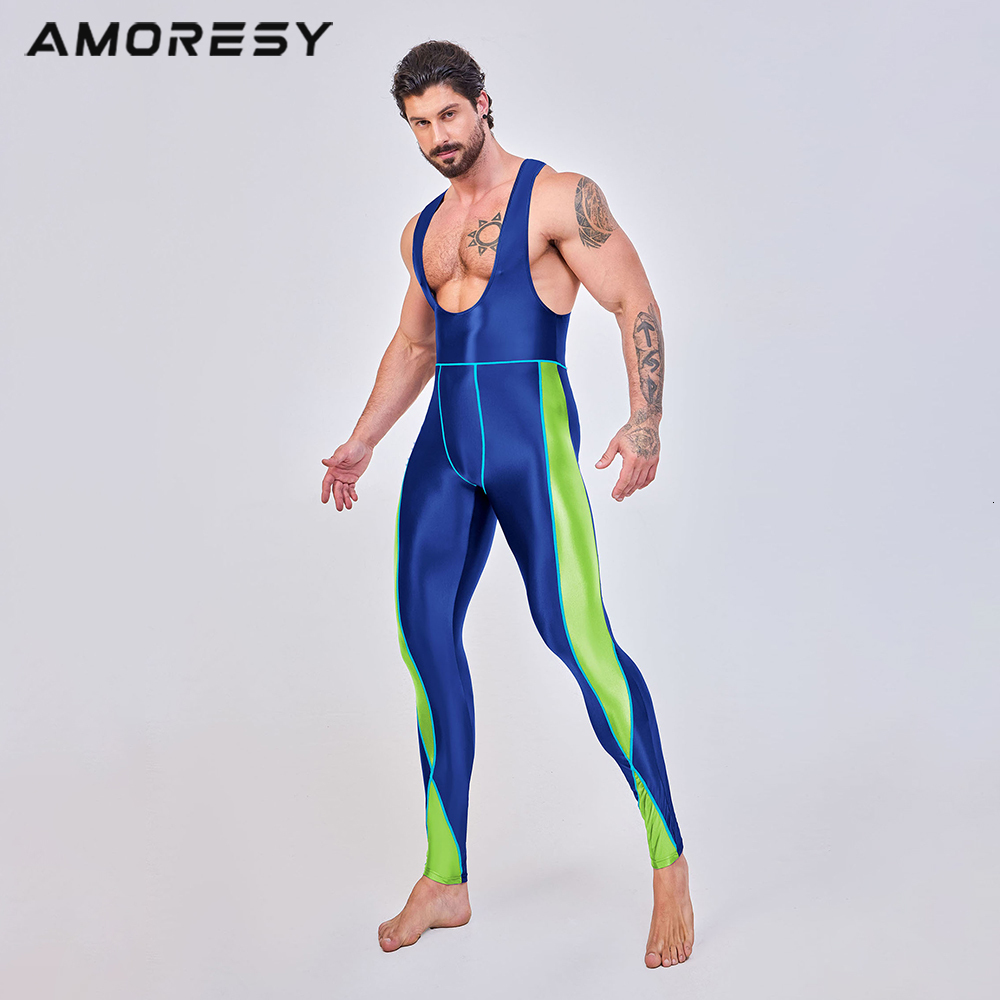 AMORESY Leonidas Series Suspender Backless Cycg Sports Tights Nine-Point Pants