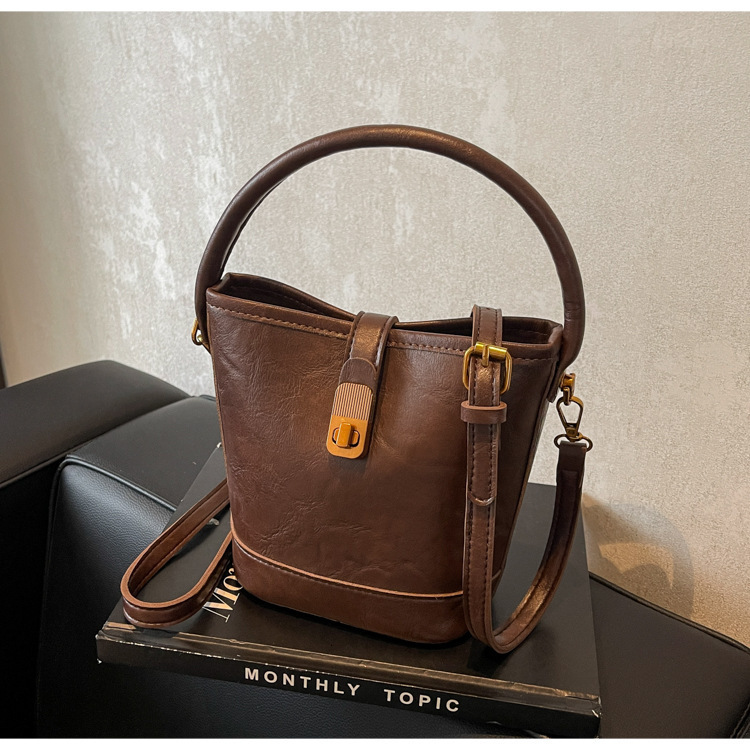 New Women's Bucket Autumn And Winter Fashion Versatile Single Shoulder Crossbody Large Capacity Bag Designer Bags Handbags Women