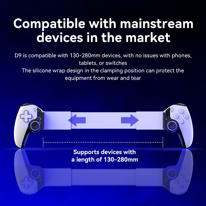 D9 Mobile Phone Stretching Game Controller Wireless Bluetooth PC Tablet For SwitchPS3 Dual Hall Somatosensory 240418 - view 6