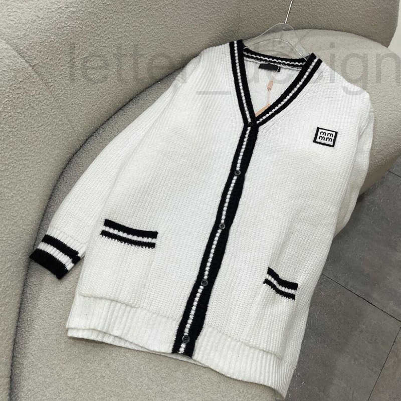 Women's Sweaters Designer Women Preppy Style Knit Cardigan Long Sleeve Sweater Autumn Winter Long Cardigan Coats QPWA