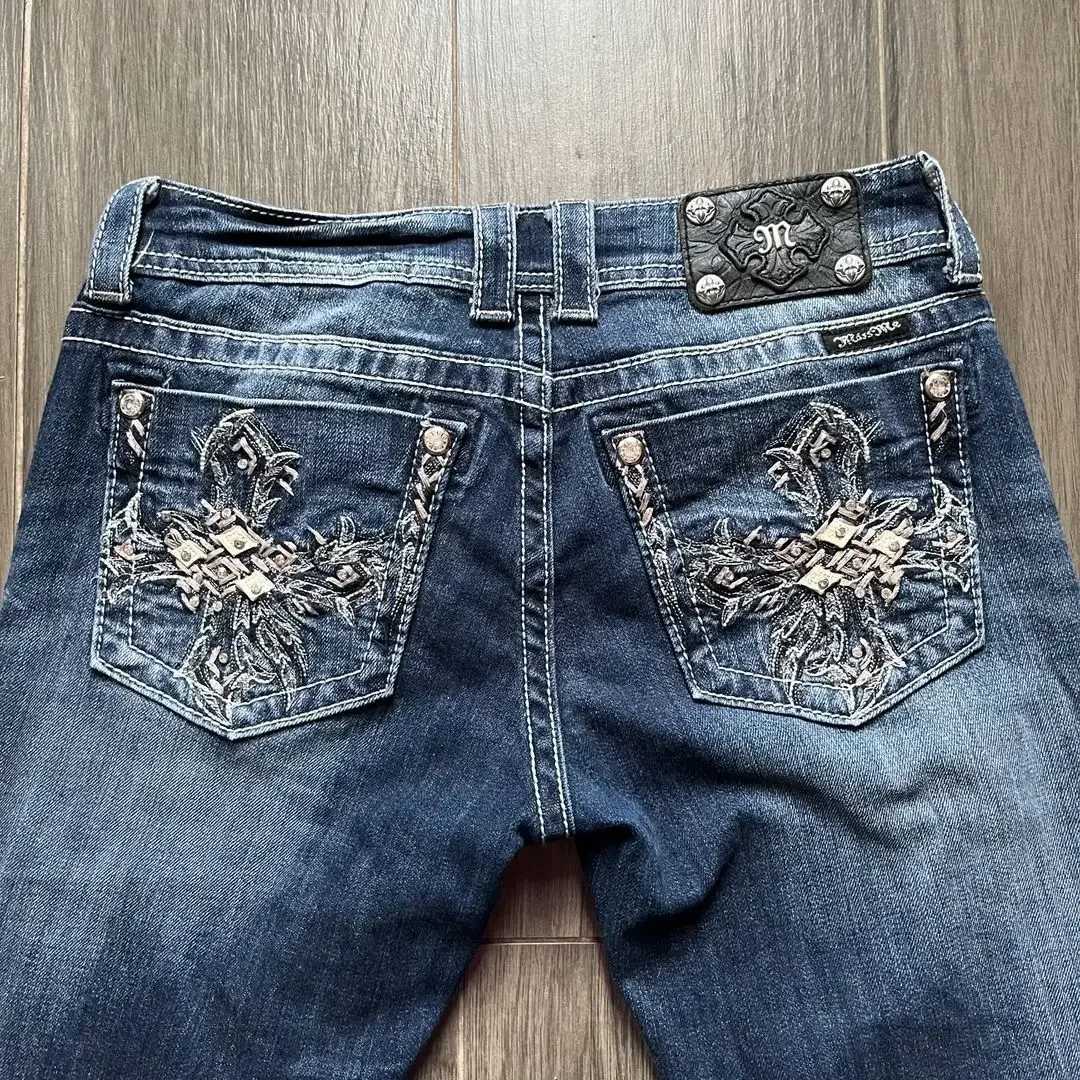 Women's Jeans Y2K Strt Retro Harajuku Embroidered Jeans Womens Stretch Micro Flash Pants Hot Girls Ultra Thin Straight Pants Gothic Hip Hop Pants