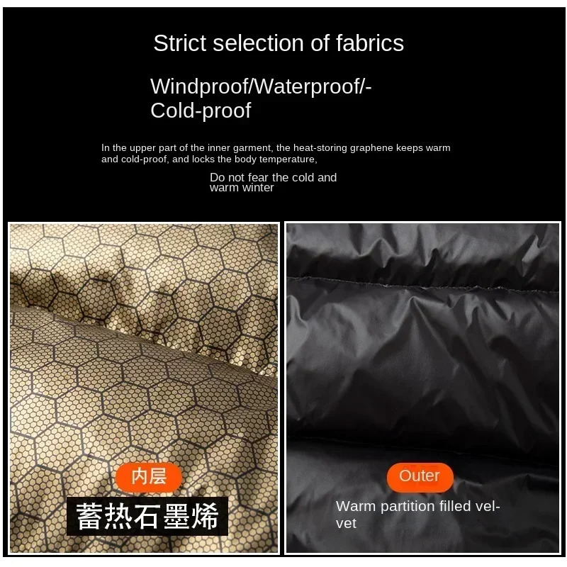 Winter Black Gold Down Jacket Mens Long Glossy Waterproof White Duck Warm Parka Short Women Lightweight Hooded Coat 241129