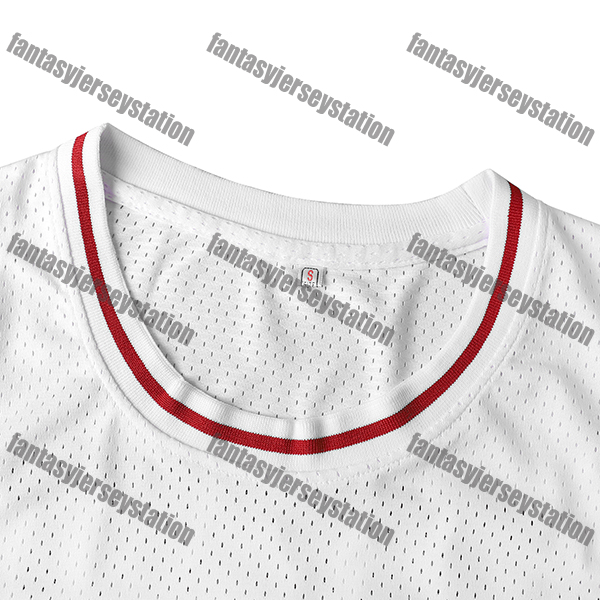 Men's Breathable Quick-Dry Polyester 33 White BRYANT Basketball Jersey - Crew Neck Sports Top with Embroidered Details for Training, Casual & Tea