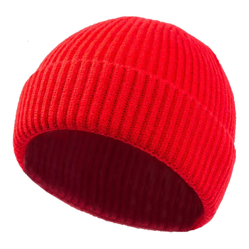 High Quality Thick Warm Male Winter Beanies Adult Casual Short Thread Hip Hop Hat Man Wool Skull Cap Unisex Woman Knitted 241125