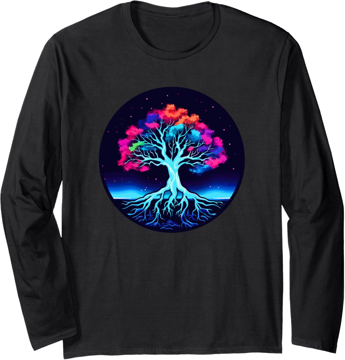 Long Sleeve Shirts for Men sweatshirt Tree of Life Long Sleeve T-Shirt T shirt Tee Streetwear Casual tops clothes Fashionable and cool