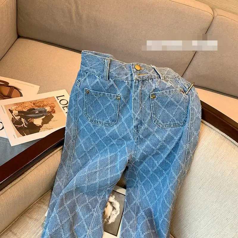 Women's Jeans 2021 Soft High Waist Womens Trousers Denim Loose Underwear Winter Womens Jeans Womens Pants Womens Pants Thick Velvet H241130