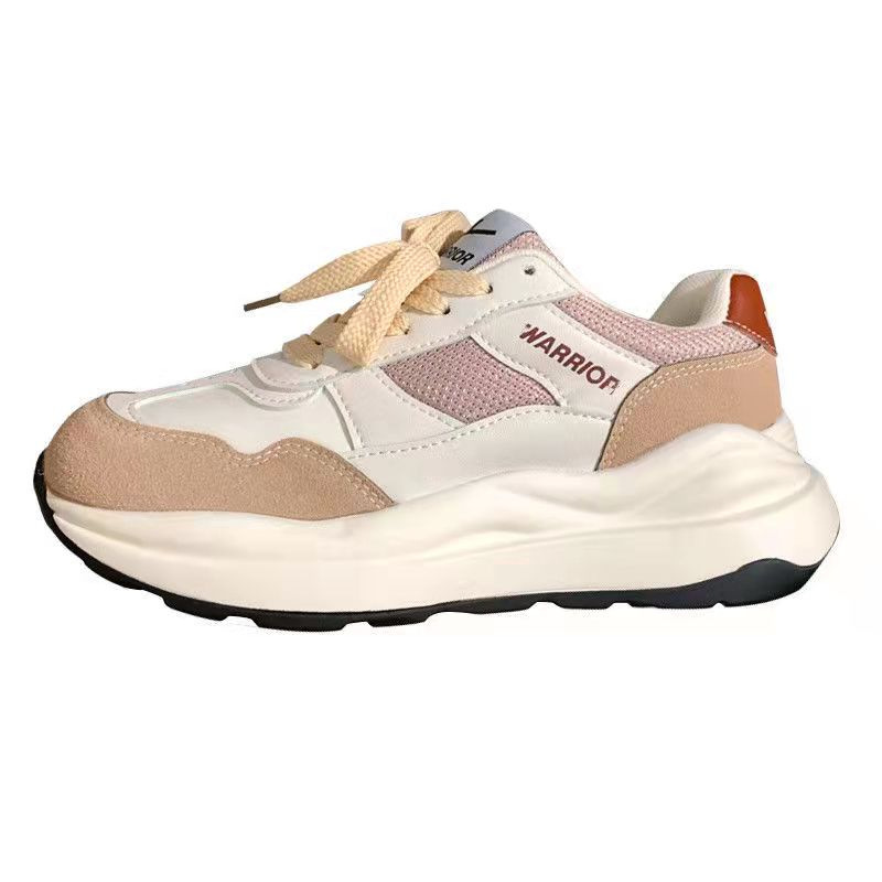 Round Head Deep Mouth Sneakers Light Versatile Breathable Cross Lace Casual Sports White Shoes Forrest Gump Shoe Tennis Sneakers