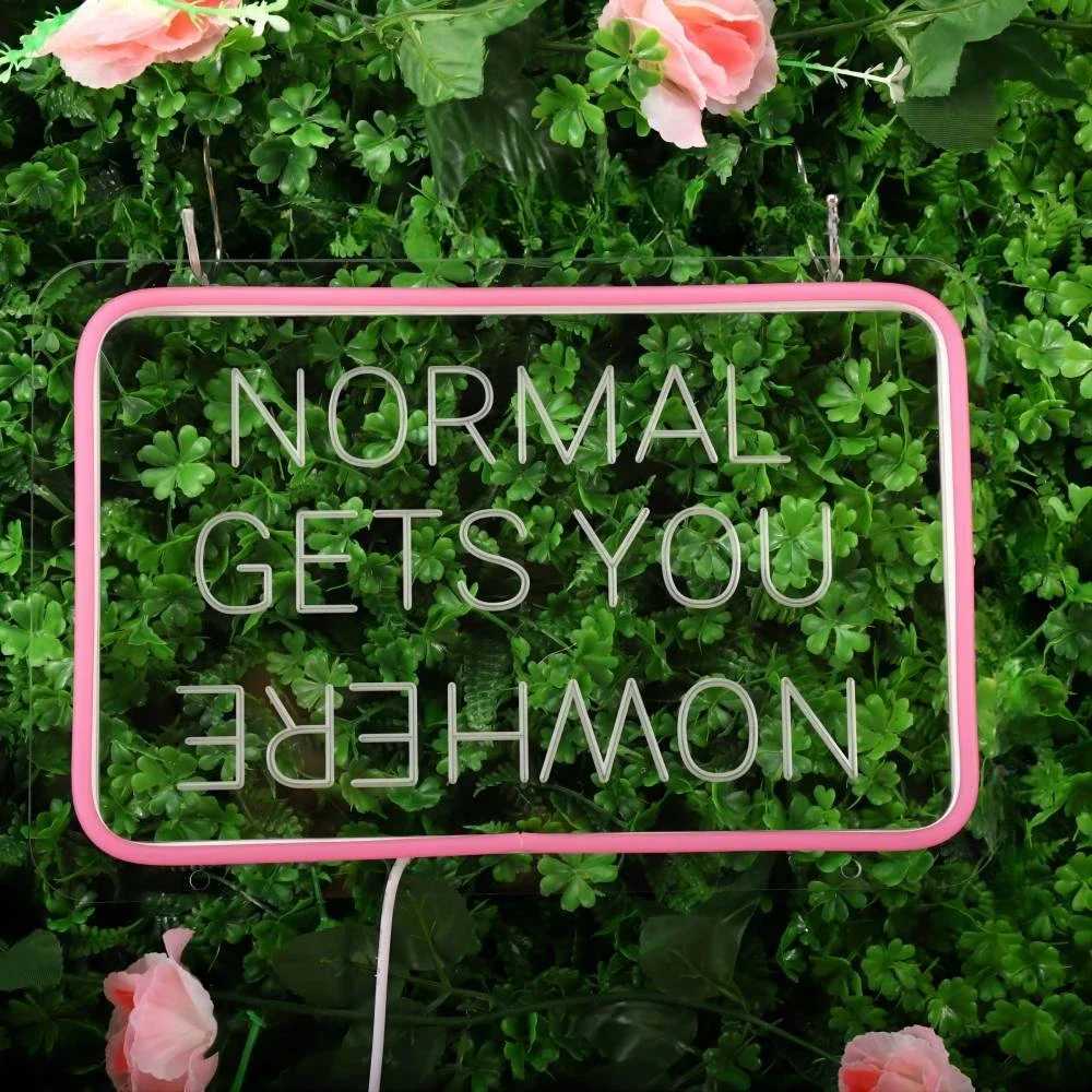 12 Colors Normal Gets You Nowhere Neon Sign Carve Led Lights For Room Decors Aesthetic Neon Light Wall Decoration Support Custom Z241130