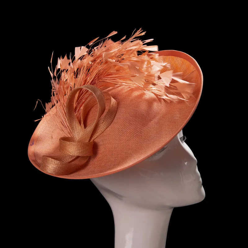 Wide Brim Hats Bucket Hats hats facinators Women Hat Summer Italy sinamay hat church hat Vintage Hepburn Fashion Hat Cloth Linen Blend Decorated Hat L