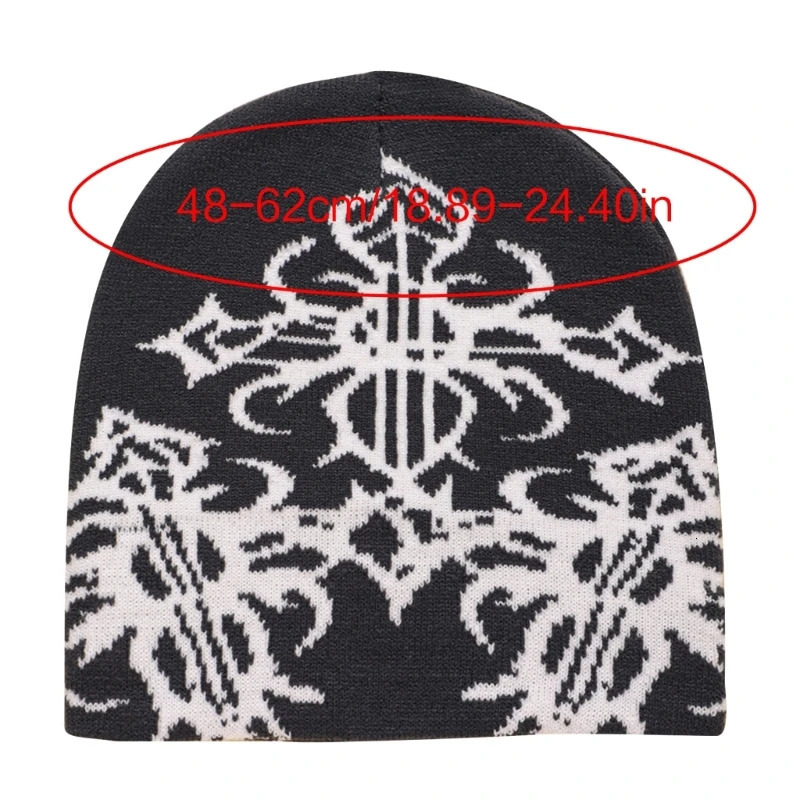 Q0KE Slouchy Cotton Winter Warm Skull Cap Knitted Beanie Y2k Accessories Unisex Ski Cycling Outdoor 241125