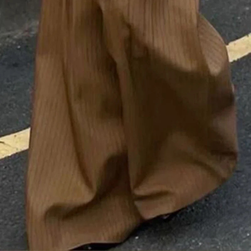 Gymystars Two Piece Trousers Set Striped Pants Blazer Outerwear VNeck Loose Buttoned SplitJoint Wide Leg Suit Famale Clothing 241129